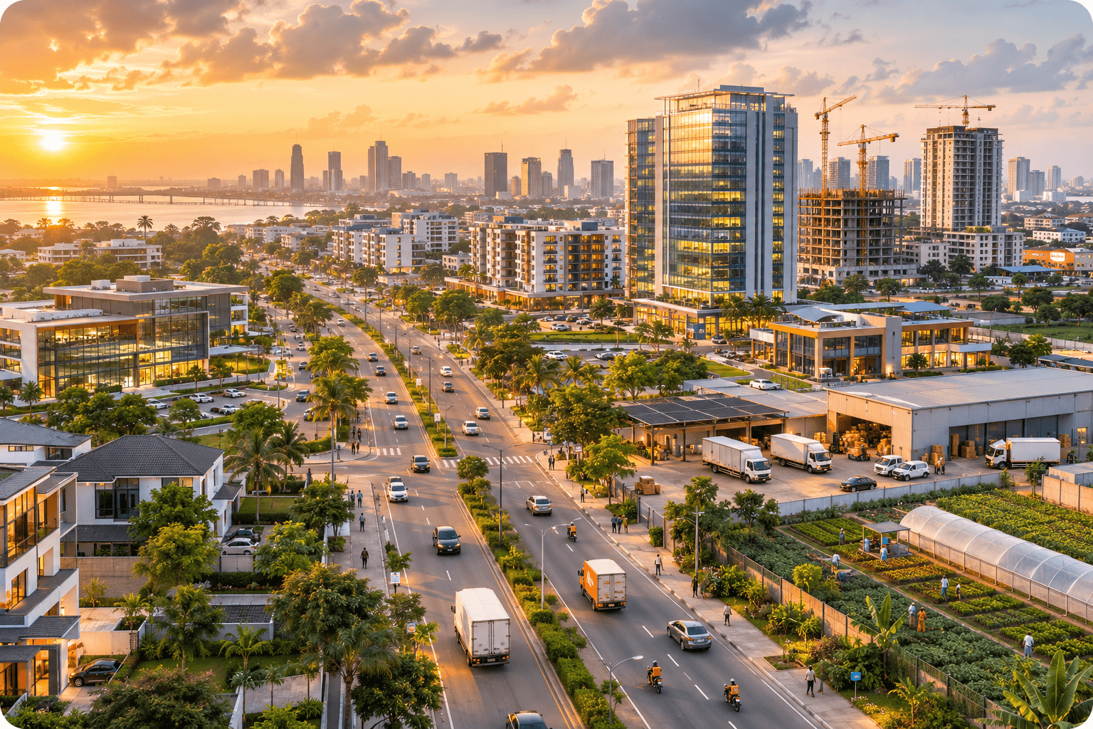 Modern Nigerian city representing the Ready2Go ecosystem